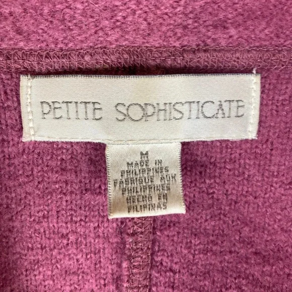 Petite Sophisticate Jacket Pink 100% Wool Button Front‎ Career Blazer - Picture 8 of 12